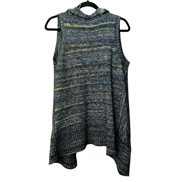 C est. 1946 long line open front collared cardigan sweater vest - Picture 2 of 7